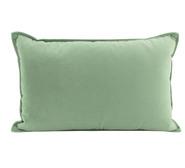 Autumn Velvet Lumbar Cushion Green