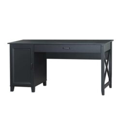 Dallas Large Wooden Computer Study Home Office Task Desk 150cm Black