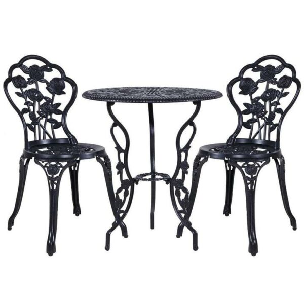 Gardeon Outdoor Setting 3-Piece Table & Chairs - Patio Furniture