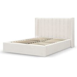 Hillsdale Wide Base King Sized Bed Frame - Snow Boucle by Interior Secrets - AfterPay Available