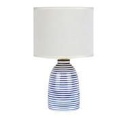Set Of 2 Amasor Ceramic Table Lamps Blue