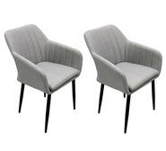 Set Of 2 Gayle Outdoor Dining Chairs Grey