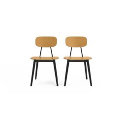 Aldridge Set of 2 Dining Chairs Natural Oak Wood