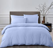 Bamboo Cooling 2000Tc Double Quilt Cover Set Blue