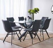 Blakely 6 Seater Dining Table Black