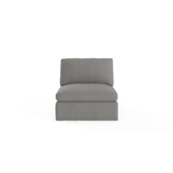 Bosco Armless Modular Sofa Piece Small Stone Grey - Stone Grey