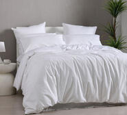 Dreamaker Waffle King Quilt Cover Set White