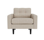 Jazz Armchair With Black Legs Neutral 1 Seater