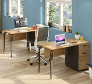 Karmin 120Cm Office Desk Brown