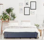 Pelermo Double Bed Base With Storage Grey