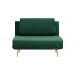 Putre Fabric Velvet Sofa Bed Green - Green