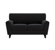 Ruby 2 Seater Sofa With Black Legs Black