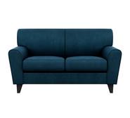 Ruby 2 Seater Sofa With Black Legs Blue
