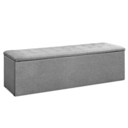 Artiss Storage Ottoman in Grey - Blanket Box
