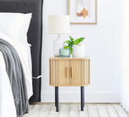 Aurora Bedside Table Neutral