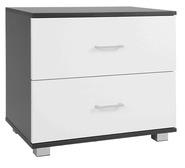 Carby Bedside Table Black