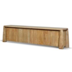 Ex Display - Varika 2m TV Entertainment Unit - Natural by Interior Secrets - AfterPay Available