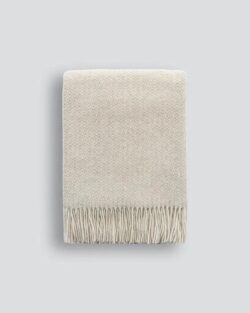 Mulberi Littano Merino Wool Blend Throw - Oatmeal by Interior Secrets - AfterPay Available