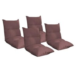4X Lounge Floor Recliner Adjustable Lazy Sofa Bed Folding Game Chair Coffee