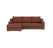 Adaptable 3 Seater Left Chaise Bancroft Merlot