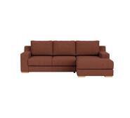 Adaptable 3 Seater Right Chaise Bancroft Merlot