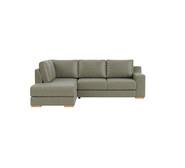 Adaptable 4 Seater Left Chaise Brown