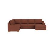 Adaptable 6 Seater Modular With Right Chaise Bancroft Merlot