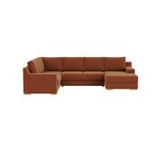 Adaptable 6 Seater Modular With Right Chaise Blue