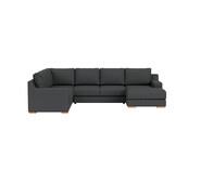 Adaptable 6 Seater Modular With Right Chaise Norfolk Airforce