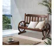 Alfon Wagon Outdoor Bench Grey