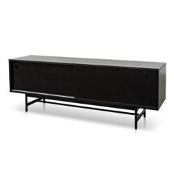 Alvarez 160cm Wooden TV Entertainment Unit - Black by Interior Secrets - AfterPay Available