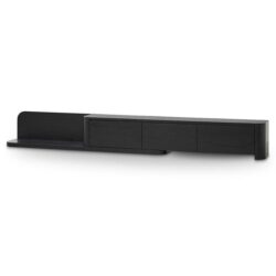 Anna Extendable TV Entertainment Unit - Full Black Oak by Interior Secrets - AfterPay Available
