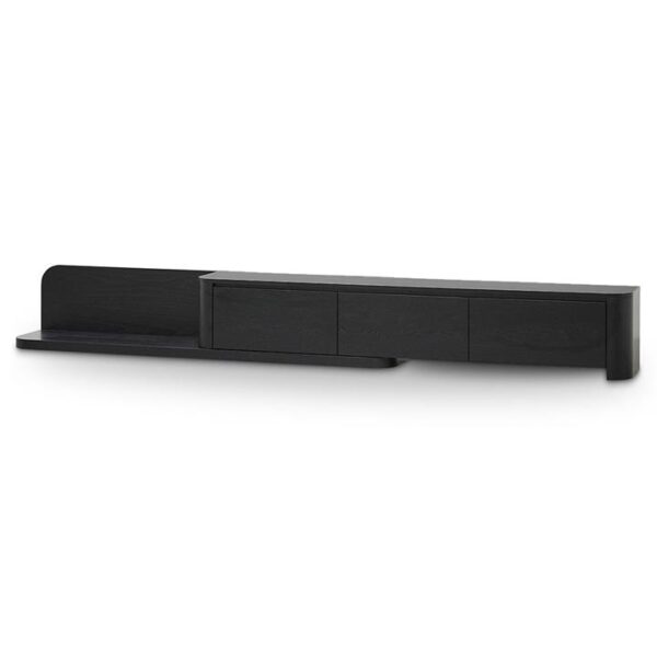 Anna Extendable TV Entertainment Unit - Full Black Oak by Interior Secrets - AfterPay Available