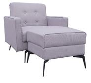 Antoniea Reclinable Chair & Ottoman Brown
