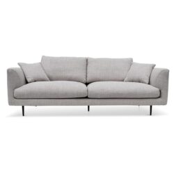 Arlette 4 Seater Fabric Sofa - Passive Grey by Interior Secrets - AfterPay Available