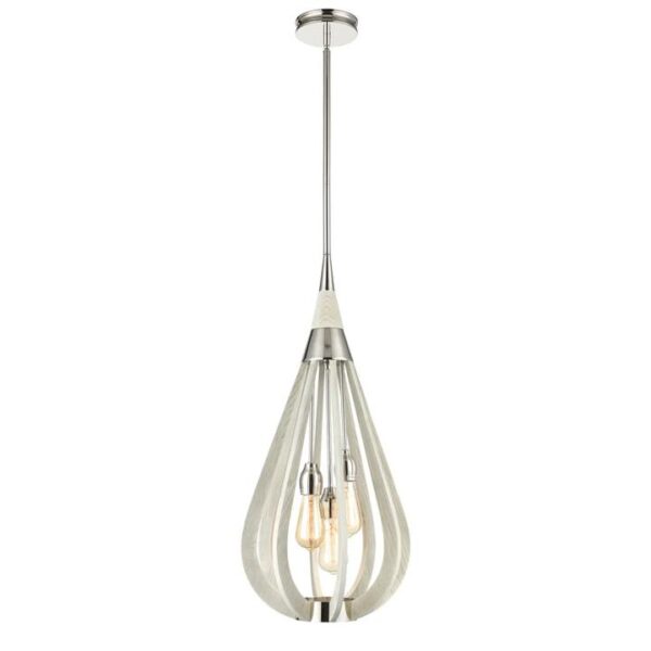 BONITO Pendant Lamp Light Interior ES x 3 Winter Moss Medium Tear Drop OD355mm