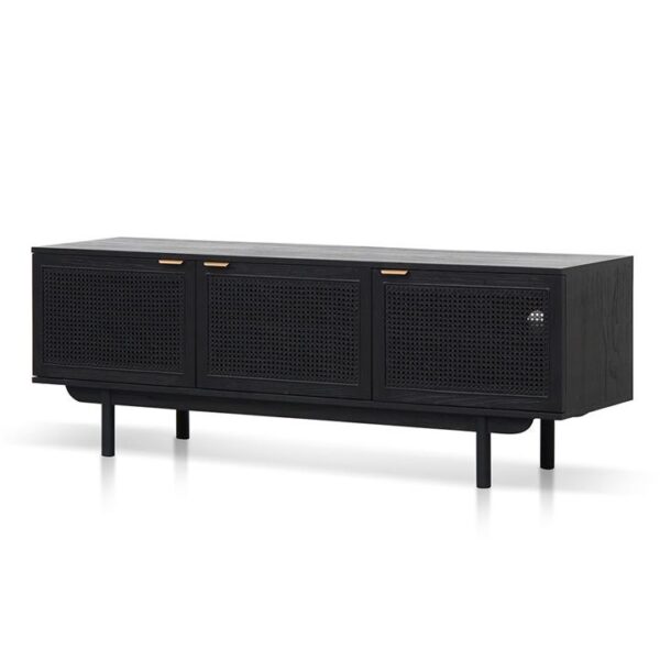 Benitez 1.7m ELM TV Entertainment Unit - Full Black by Interior Secrets - AfterPay Available