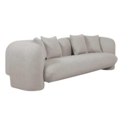 Berg 3 Seater Sofa - Beige Linen by Interior Secrets - AfterPay Available