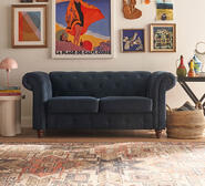 Carlotta 2 Seater Sofa Blue