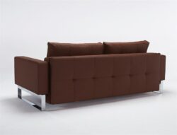 Cassius deluxe dual double sofa bed with chrome legs - innovation living