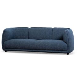Chapman 3 Seater Fabric Sofa - Dark Blue by Interior Secrets - AfterPay Available