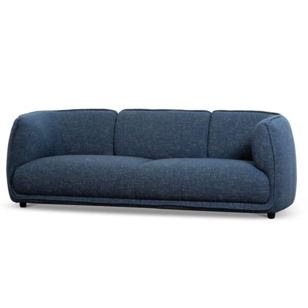 Chapman 3 Seater Fabric Sofa - Dark Blue by Interior Secrets - AfterPay Available