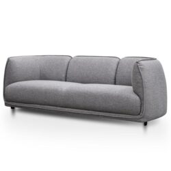 Chapman 3 Seater Fabric Sofa- Graphite Grey by Interior Secrets - AfterPay Available
