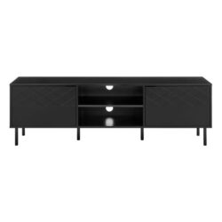 Christian Lowline Entertainment Unit TV Stand Storage Cabinet 160cm - Black - Black