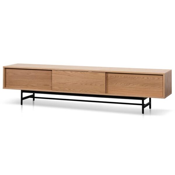 Christie 2.1m Wooden Entertainment TV Unit - Natural by Interior Secrets - AfterPay Available
