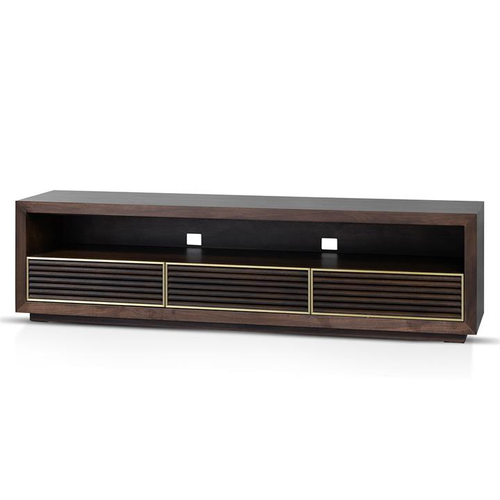 Claude 2m TV Entertainment Unit - Walnut by Interior Secrets - AfterPay Available Claude 2m TV Entertainment Unit - Walnut by Interior Secrets - AfterPay Available