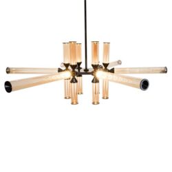 Clearance - Glint Led 18 Bulb Pendant Lamp - Black by Interior Secrets - AfterPay Available