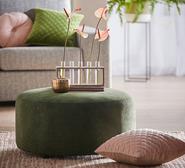 Cleo Ottoman Mason Olive