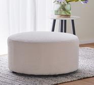 Cleo Ottoman White
