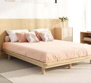 Clover Double Bed Base Neutral